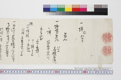 Oboe kyoutofu doboku kaitakukakari goshuin ari