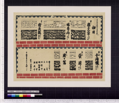Shibai banzuke 2gatsu kichijitsu yori doutonborichuu no shibai ni oite