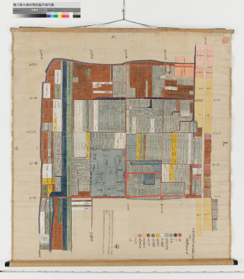 西八條大通寺領田畠并境内圖